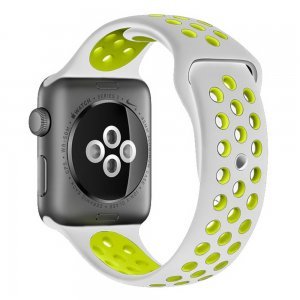 COTEetCI W12 Apple Watch Nike band 42/44/45/49mm Grey/Yellow (WH5217-TS-YL)