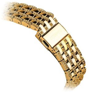 COTEetCI W4 Magnificent Watchband For Apple Watch 42/44/45/49mm Gold (CS2088-GD)