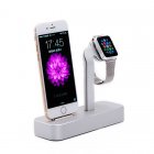 COTEetCI Base5 2-in-1 iPhone & Apple Watch Stand Silver (CS2095-TS)
