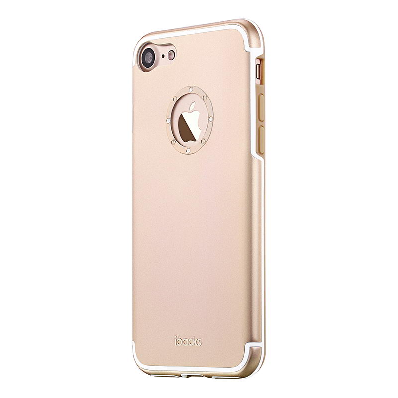 ibacks Aluminum Case with Diamond Ring iPhone 7 Plus Gold