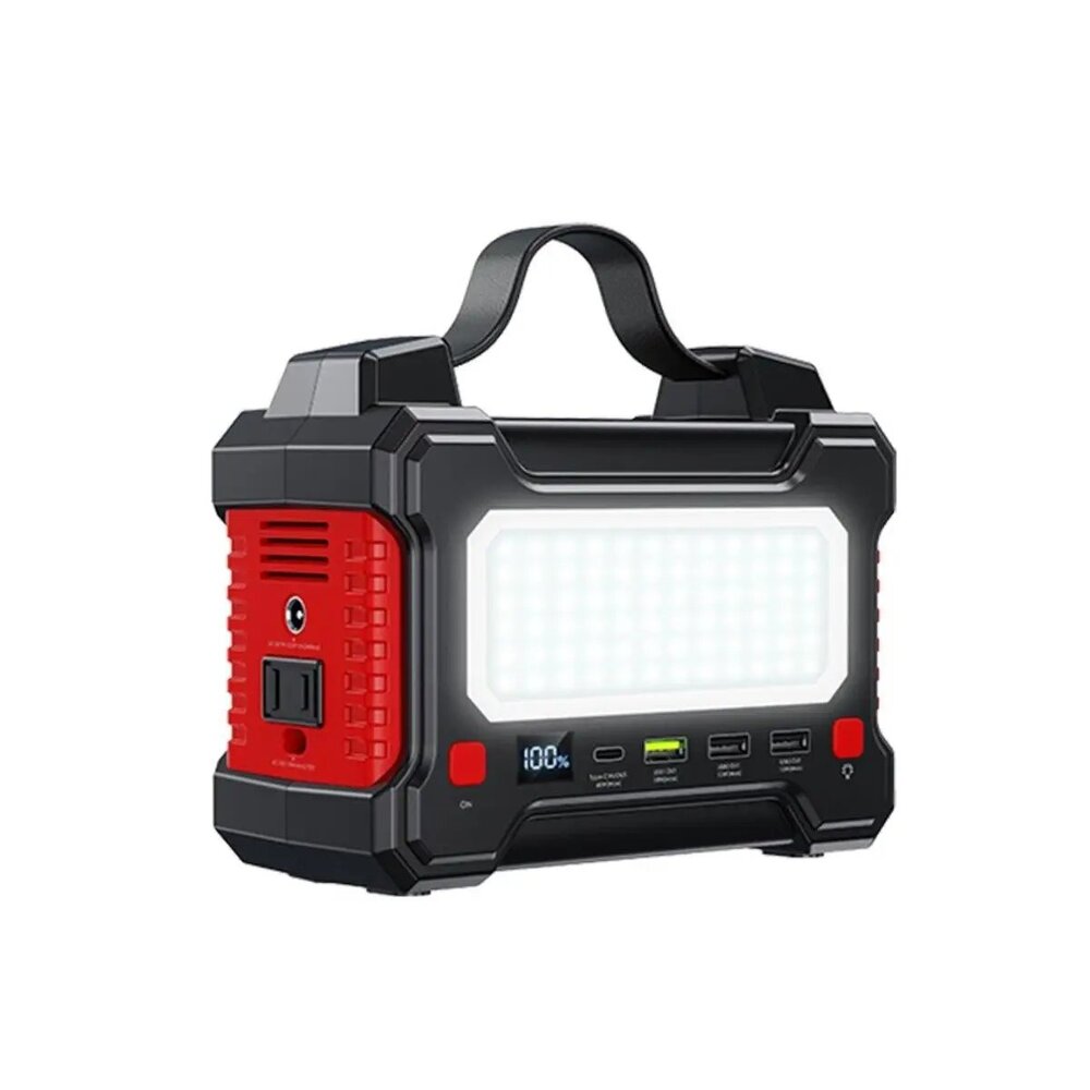 Remax Tank Series 150W Multifunctional Portable Power Station Black-Red (RPP-325)
