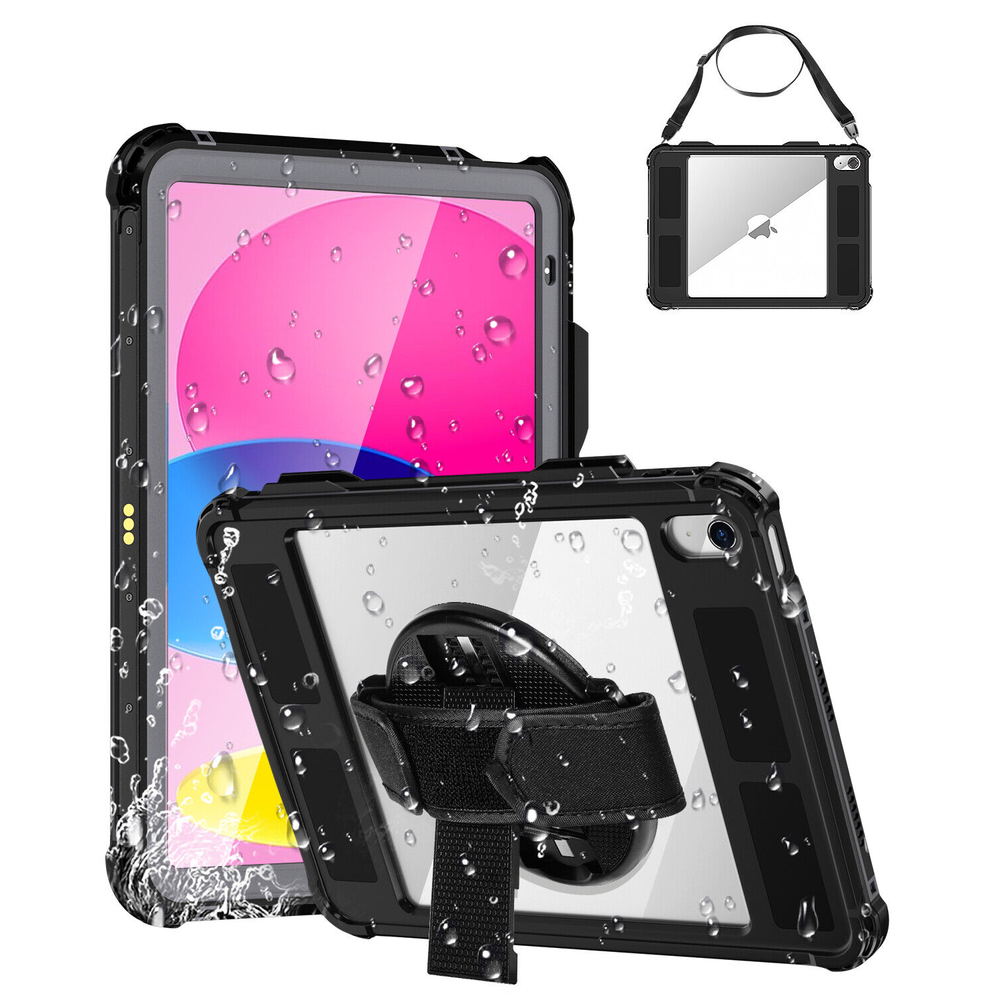 Shellbox Waterproof Case Black For iPad 10