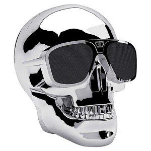 Skull Wireless Bluetooth Speaker Silver (TXT-042)