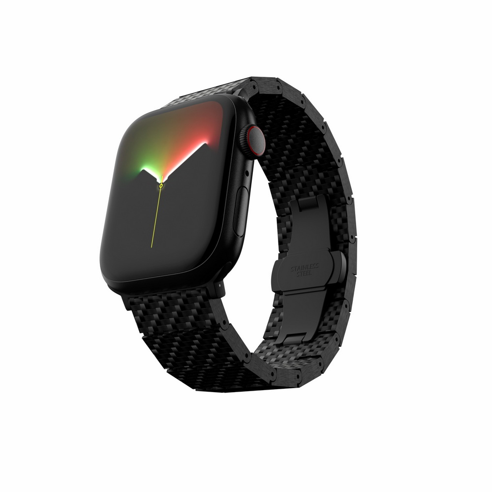 Switcheasy Carbon Fiber Band for Apple Watch 42/44/45/49mm Black (MAW245035BK22)