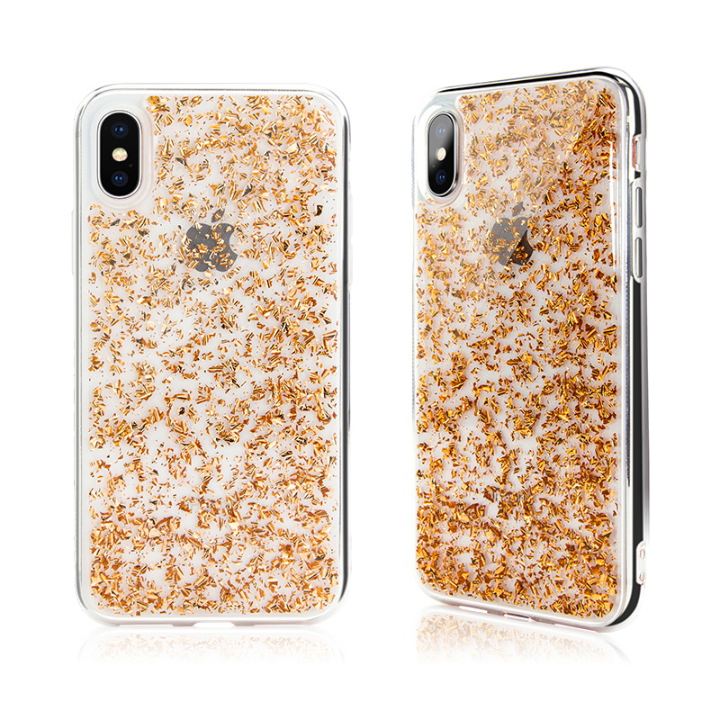 SwitchEasy Flash Case for iPhone X/XS Rose Gold Foil (GS-81-444-18)