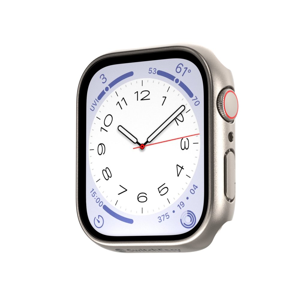 Switcheasy Hybrid Apple Watch Case S7/8/9 41mm Titanium (SAW841089TT22)