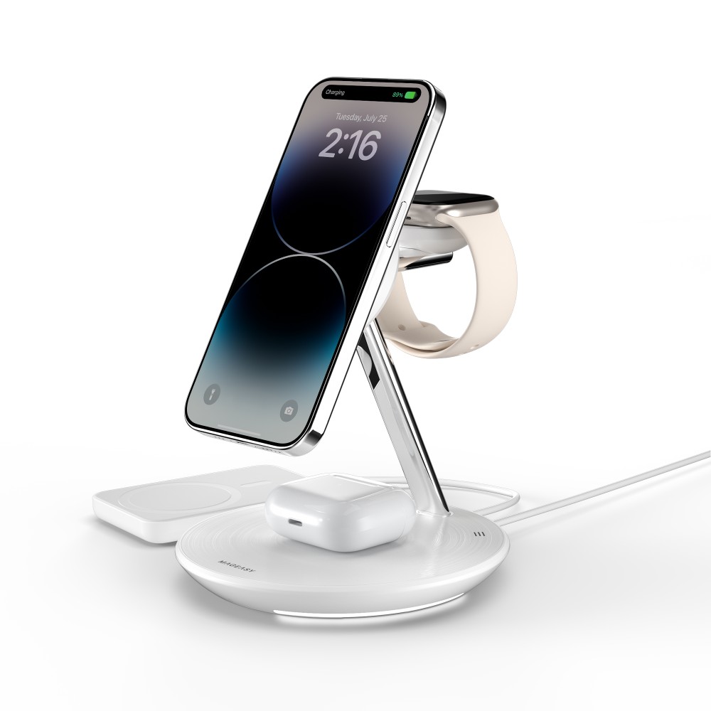 Switcheasy PowerStation 5 in 1 Magnetic Wireless Charging Stand White (MAAIWA130WH22)