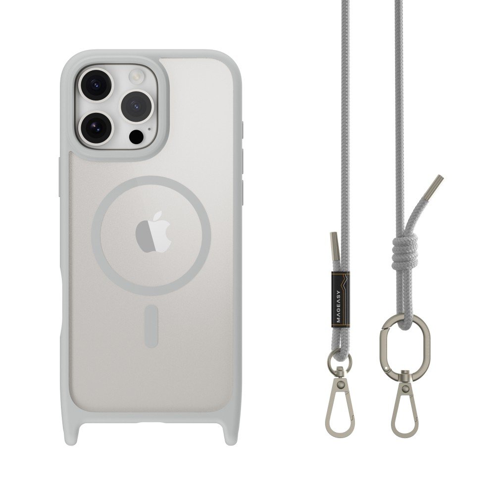 Switcheasy Roam M Shockproof with Lanyard Titanium/Misty Gray for iPhone 16 Pro Max (MPH67P260TT24)