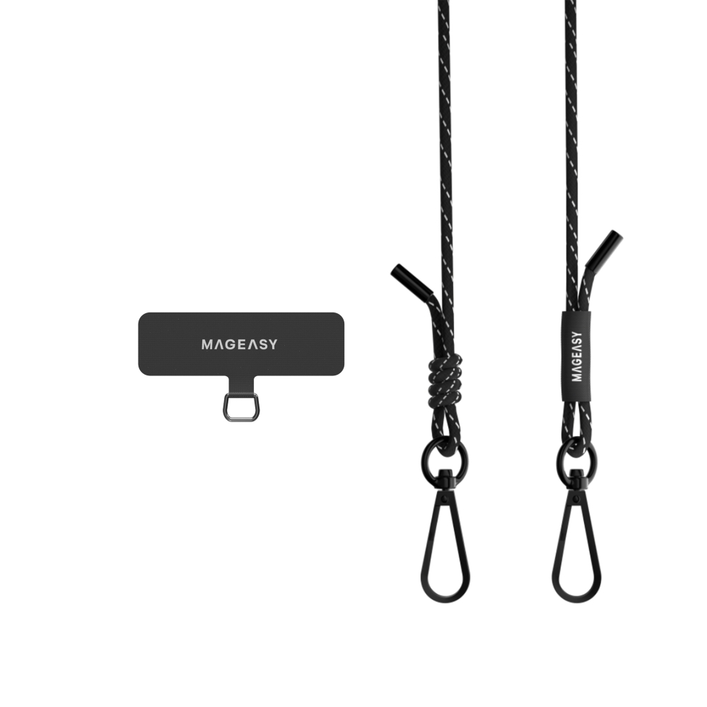 Switcheasy Strap+Strap Card 6mm For iPhone Reflect Black (MPHIPH063RL22)