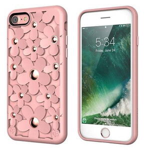 SwitchEasy Fleur Aero-Tech PC+TPU Hybrid Case for iPhone 7/8/SE 2020 Rose Pink (GS-54-146-18)