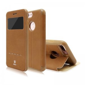 Baseus Simple Series Leather Case iPhone 7 Plus Brown