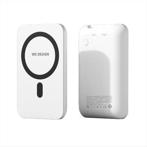 WK Design Magnet 5000mAh Wireless Power Bank White (WP-215-WH)