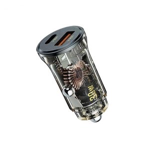 Wekome Clear Car Charger (A+C) 30W Black (WP-C41)