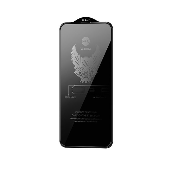 WK Wekome Kingkong 4D Curved Screen Protector Privacy For iPhone 16 Pro (WTP-012)