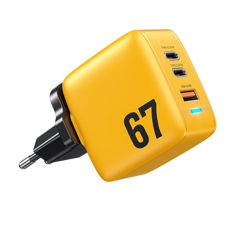 WK Wekome Tint Series GaN Charger 67W Yellow (WP-U141)