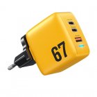 WK Wekome Tint Series GaN Charger 67W Yellow (WP-U141)