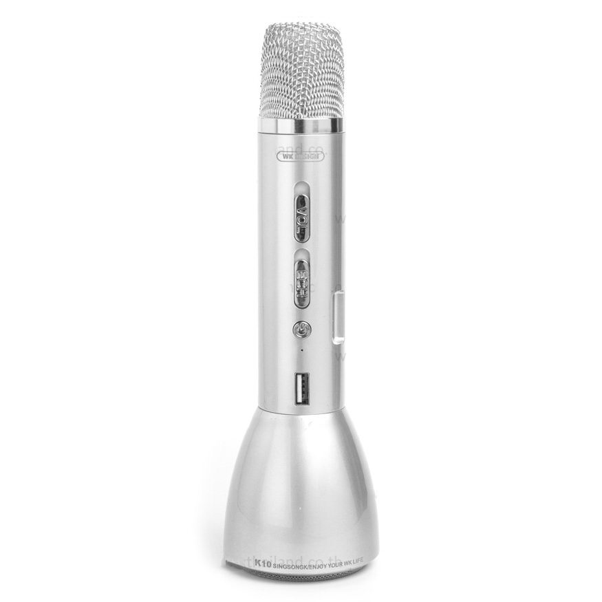 WK Microphone & Speaker( 2 in 1) silver
