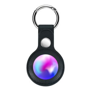 Yosyn Leather Key Ring Case For AirTag Black